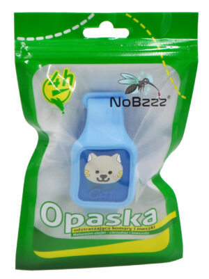 Kotek niebieski NoBzzz® - opaska na komary