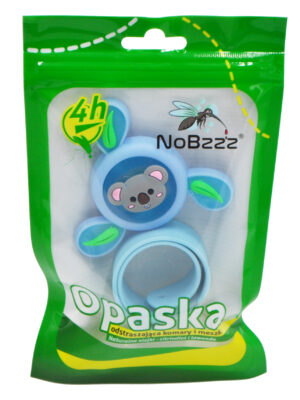 NoBzzz® - opaska obrotowa na komary niebieska